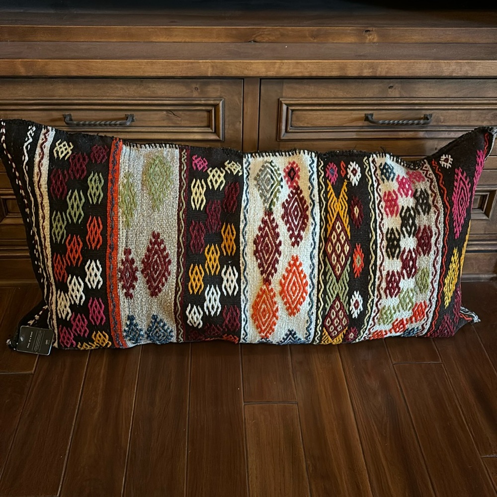 Loloi Large One Of A Kind Turkish Kilim Rug Pillow Cushion Cover